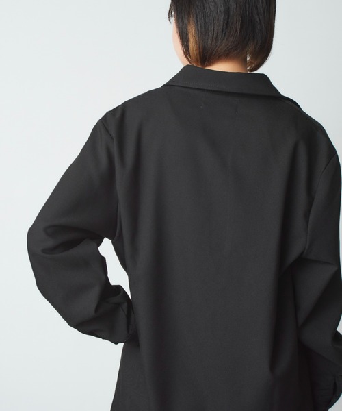 MAISON BREEZE（メゾンブリーズ）の「一枚でモード感漂う【MAISON BREEZE】コンテンポラリーモードシャツ SCCH83（シャツ/ブラウス・レディース・ホワイト/ブラック・4/3）」の4枚目の写真