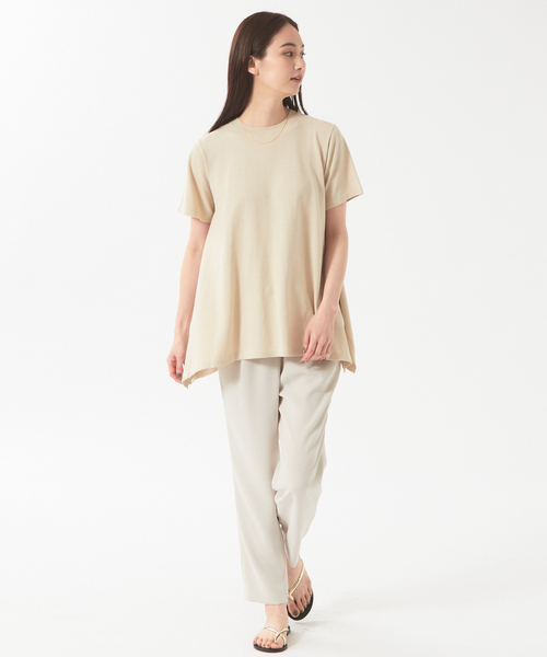 qualite（カリテ）の「【セットアップ対応】ダブルクロスドロストパンツ（その他パンツ・レディース・ブラック/グレイッシュベージュ・40/38/36/34）」の4枚目の写真