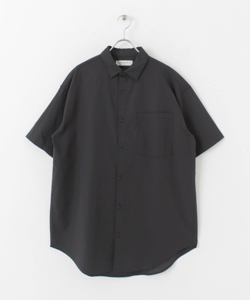 UR Lab.(アーバンリサーチラボ)の「『UR TECH Smart Linen Touch』リネン半袖シャツ(シャツ/ブラウス・メンズ・チャコールグレー/ベージュ系その他/グリーン系その他・MEDIUM/LARGE)」の5枚目の写真