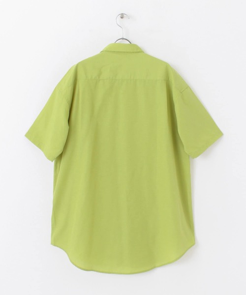 UR Lab.(アーバンリサーチラボ)の「『UR TECH Smart Linen Touch』リネン半袖シャツ(シャツ/ブラウス・メンズ・チャコールグレー/ベージュ系その他/グリーン系その他・MEDIUM/LARGE)」の7枚目の写真