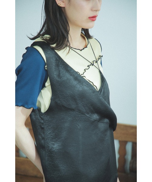 mici（ミチ）の「(mici)キャミソールドレス（ワンピース・レディース・ベージュ/ブラック・ONE SIZE）」の11枚目の写真