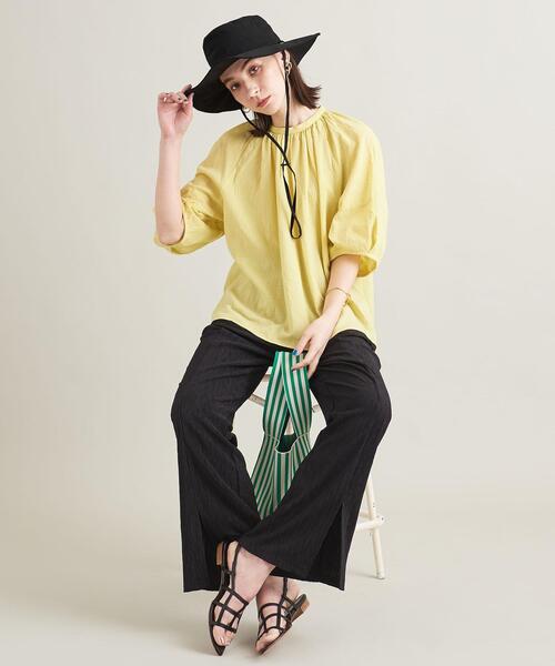 BEAUTY&YOUTH UNITED ARROWS（ビューティーアンドユースユナイテッドアローズ）の「ワイドブリム ハット（ハット・レディース・ブラック/オリーブ・FREE）」の5枚目の写真