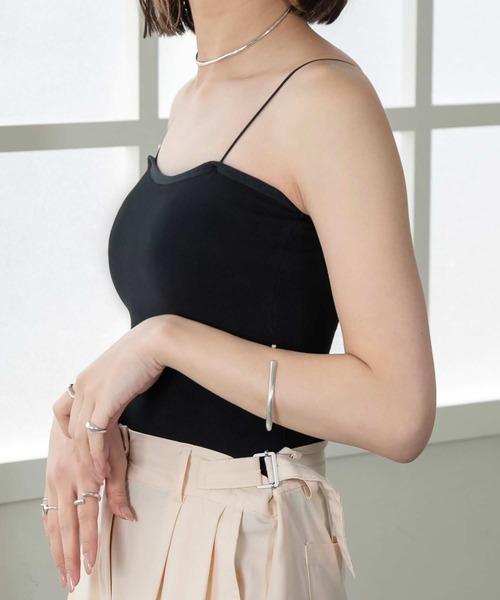 Amiur(エミレ)の「multi inner camisole(キャミソール・レディース・アイボリー/モカ/ブラック・FREE)」の8枚目の写真