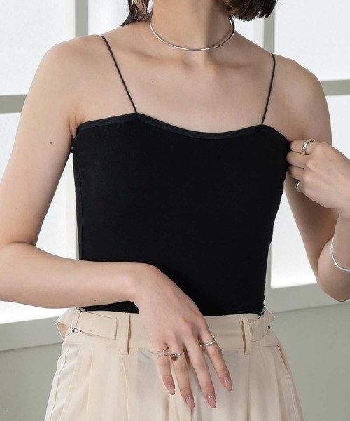 Amiur(エミレ)の「multi inner camisole(キャミソール・レディース・アイボリー/モカ/ブラック・FREE)」の13枚目の写真