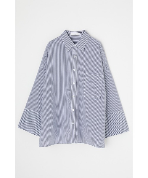 MOUSSY（マウジー）の「WIDE SLEEVE シャツ（シャツ/ブラウス・レディース・ホワイト/ブルー系その他/キナリ・FREE）」の5枚目の写真