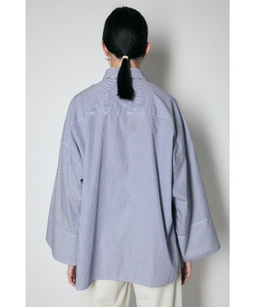 MOUSSY（マウジー）の「WIDE SLEEVE シャツ（シャツ/ブラウス・レディース・ホワイト/ブルー系その他/キナリ・FREE）」の14枚目の写真