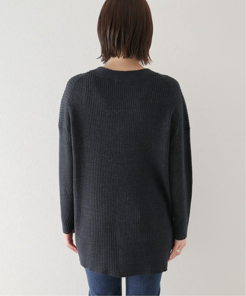 plage CARMER リネン カーディガン ブラック 新品 Plage プラージュwhisper rib sheer カーディガン ブラック
