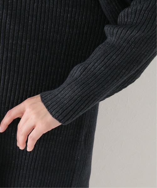 plage CARMER リネン カーディガン ブラック plage（プラージュ）の「JAZZ LINEN カーディガン（カーディガン