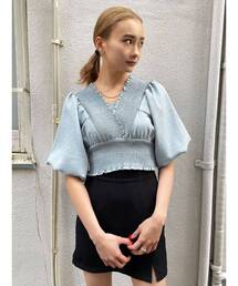 シャーリングミニトップ