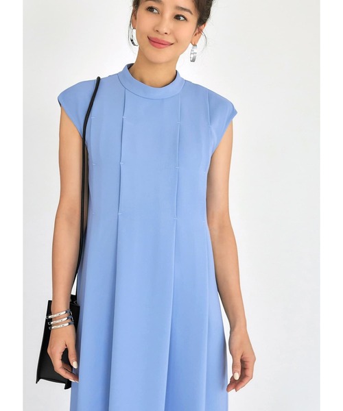 STYLE DELI(スタイルデリ)の「【LUXE】とばし留めタックワンピース(ワンピース・レディース・ライトブルー/マスタード・01/02)」の11枚目の写真