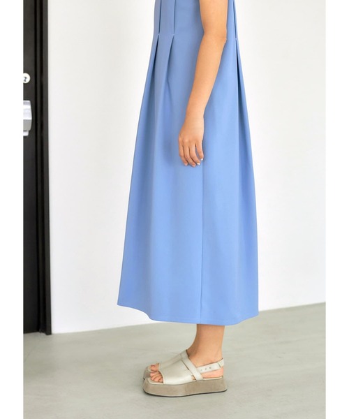 STYLE DELI(スタイルデリ)の「【LUXE】とばし留めタックワンピース(ワンピース・レディース・ライトブルー/マスタード・01/02)」の16枚目の写真