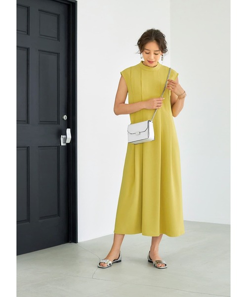 STYLE DELI(スタイルデリ)の「【LUXE】とばし留めタックワンピース(ワンピース・レディース・ライトブルー/マスタード・01/02)」の12枚目の写真
