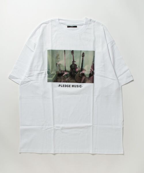 Pledge(プレッジ)の「★pledge★ビッグシルエット バックプリントTシャツ(Tシャツ/カットソー・レディース・ホワイト系その他/ブラック系その他/ホワイト系その他2/ホワイト系その他6/ホワイト系その他4・MEDIUM/LARGE)」の4枚目の写真