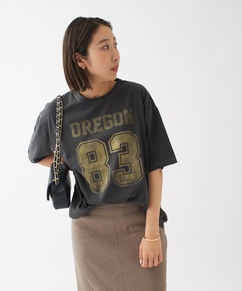 ジャーナルスタンダードレサージュDUBプリント グレーTシャツ ジャーナルスタンダードレサージュDUBプリント グレーTシャツ