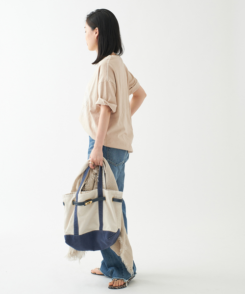 journal standard L'essage（ジャーナルスタンダードレサージュ）の「ナンバーTシャツ（Tシャツ/カットソー・レディース・グレー/ナチュラル・FREE）」の8枚目の写真