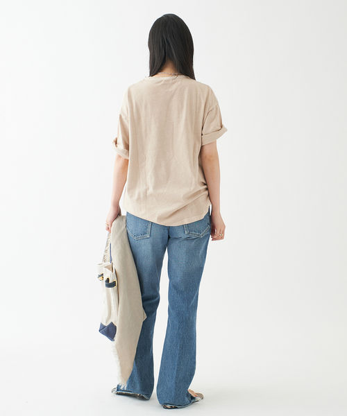 journal standard L'essage（ジャーナルスタンダードレサージュ）の「ナンバーTシャツ（Tシャツ/カットソー・レディース・グレー/ナチュラル・FREE）」の9枚目の写真