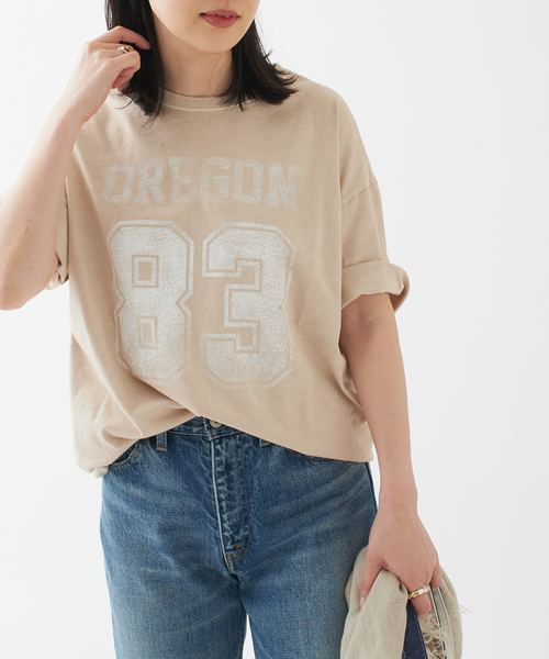 journal standard L'essage（ジャーナルスタンダードレサージュ）の「ナンバーTシャツ（Tシャツ/カットソー・レディース・グレー/ナチュラル・FREE）」の10枚目の写真