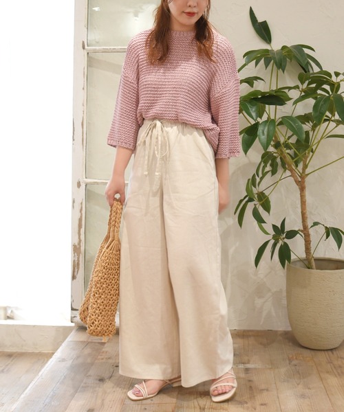 sango（sango）の「半コースガーター編みニットプルオーバー（ニット/セーター・レディース・ピンク/ベージュ系その他/モカ・FREE）」の11枚目の写真