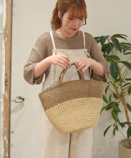 sango（sango）の「半コースガーター編みニットプルオーバー（ニット/セーター・レディース・ピンク/ベージュ系その他/モカ・FREE）」の8枚目の写真