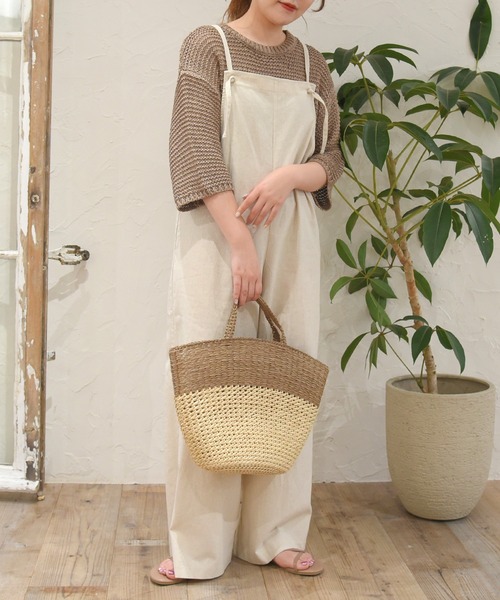 sango（sango）の「半コースガーター編みニットプルオーバー（ニット/セーター・レディース・ピンク/ベージュ系その他/モカ・FREE）」の5枚目の写真