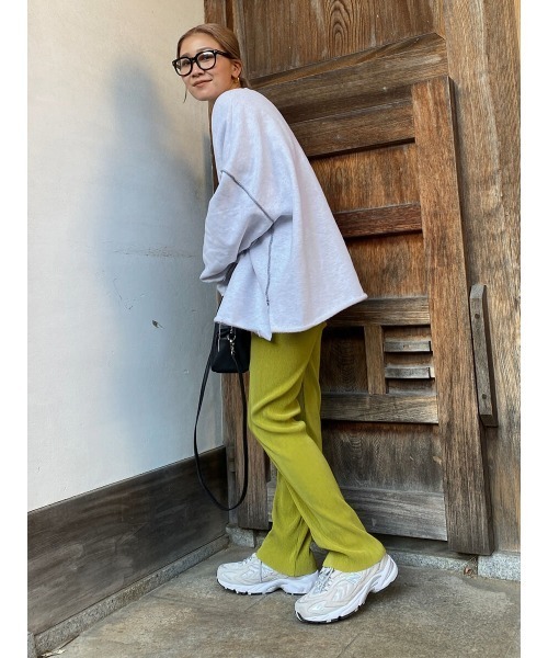 HEILIS(ヘイリス)の「《hideka select》プリーツストレートパンツ(その他パンツ・レディース・アイボリー/ライトグリーン/ブラック/グリーン/ピンク・FREE)」の20枚目の写真
