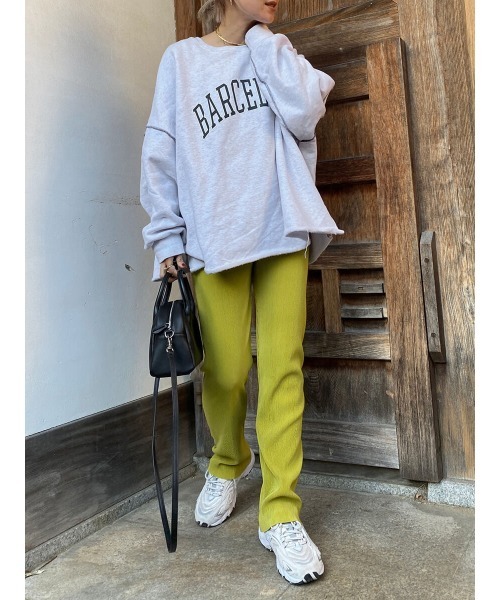 HEILIS(ヘイリス)の「《hideka select》プリーツストレートパンツ(その他パンツ・レディース・アイボリー/ライトグリーン/ブラック/グリーン/ピンク・FREE)」の21枚目の写真