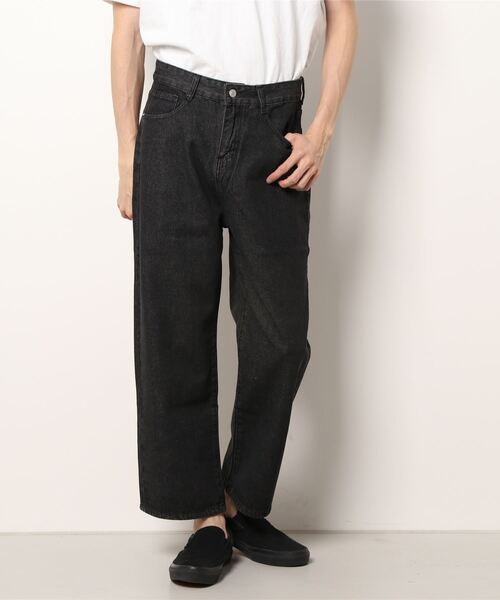 VIBGYOR(ヴィブジョー)の「ワイドデニム(BL)(デニムパンツ・メンズ・ライトブルー/インディゴブルー/ブラック/ブルー・MEDIUM/X-LARGE/LARGE)」の2枚目の写真