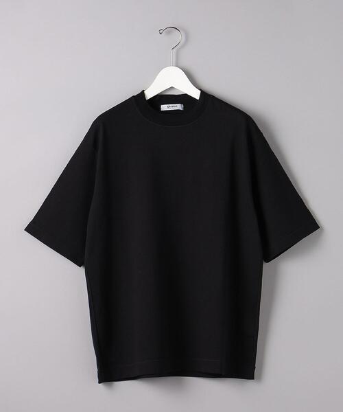 District(ディストリクト)の「<District> ペーパーモックネック Tシャツ(Tシャツ/カットソー・メンズ・オフホワイト/ダークグレー・M/XL/L/S)」の1枚目の写真