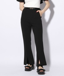 ベルトツキジョーゼットセミフレアパンツ