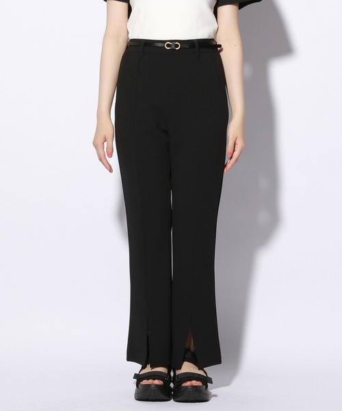 repipi armario（レピピ アルマリオ）の「ベルトツキジョーゼットセミフレアパンツ（その他パンツ・キッズ・ブラック・SMALL/MEDIUM/LARGE）」の12枚目の写真