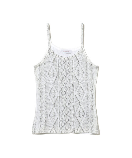 Ray BEAMS  キャミソール Ray BEAMS キャミソール チュール ジャガード カップ : ZOZOTOWN