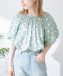URBAN RESEARCH Sonny Label | ドットプリントバルーンスリーブブラウス(シャツ/ブラウス)