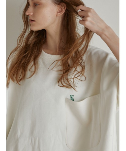 AMAIL(アマイル)の「AM ethic peaceful cloth(Tシャツ/カットソー・レディース・ベージュ/アイボリー/ブラック・FREE)」の6枚目の写真