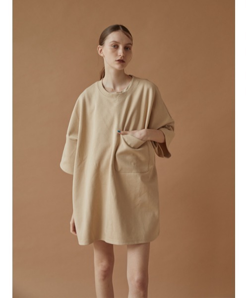 AMAIL(アマイル)の「AM ethic peaceful cloth(Tシャツ/カットソー・レディース・ベージュ/アイボリー/ブラック・FREE)」の8枚目の写真