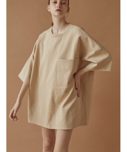 AMAIL(アマイル)の「AM ethic peaceful cloth(Tシャツ/カットソー・レディース・ベージュ/アイボリー/ブラック・FREE)」の9枚目の写真