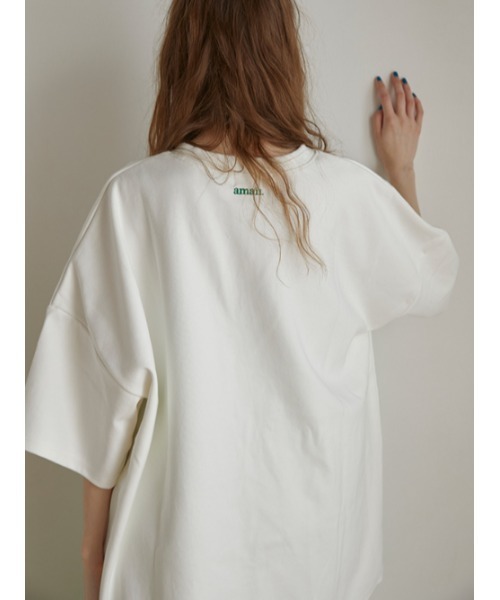 AMAIL(アマイル)の「AM ethic peaceful cloth(Tシャツ/カットソー・レディース・ベージュ/アイボリー/ブラック・FREE)」の5枚目の写真