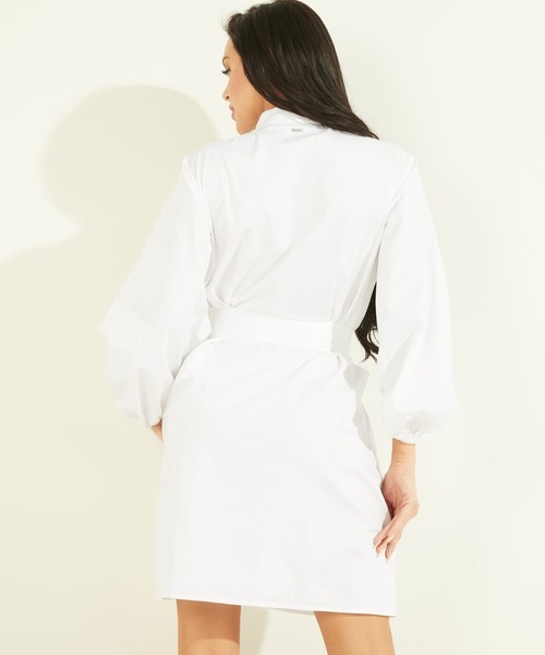 Guess（ゲス）の「Antoinette Dress（ワンピース・レディース・ホワイト/ブラウン・SMALL/MEDIUM/X-SMALL）」の3枚目の写真