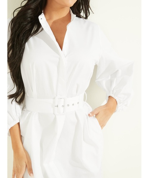 Guess（ゲス）の「Antoinette Dress（ワンピース・レディース・ホワイト/ブラウン・SMALL/MEDIUM/X-SMALL）」の11枚目の写真