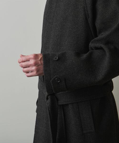 Steven Alan(スティーブンアラン)の「<Steven Alan> COOKIE CLTH BALMACAAN COAT -BOLD/コート(ステンカラーコート・メンズ・ダークグリーン/ダークグレー・L/XL/M/S)」の8枚目の写真