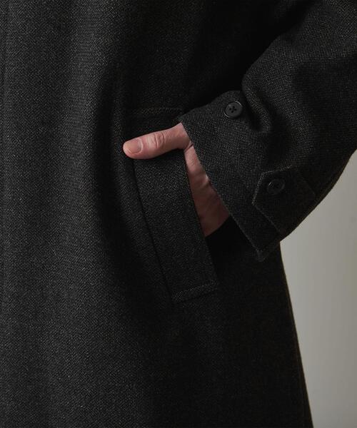 Steven Alan(スティーブンアラン)の「<Steven Alan> COOKIE CLTH BALMACAAN COAT -BOLD/コート(ステンカラーコート・メンズ・ダークグリーン/ダークグレー・L/XL/M/S)」の9枚目の写真