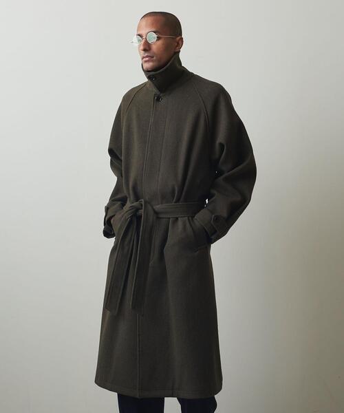 Steven Alan(スティーブンアラン)の「<Steven Alan> COOKIE CLTH BALMACAAN COAT -BOLD/コート(ステンカラーコート・メンズ・ダークグリーン/ダークグレー・L/XL/M/S)」の18枚目の写真