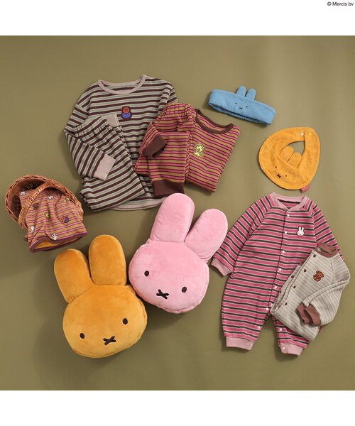 Miffy( ミッフィー)の「WEB限定 miffyワッフルカバーオール(ロンパース・キッズ・ブラウン/ピンク/アイボリー/マスタード・80/70)」の15枚目の写真