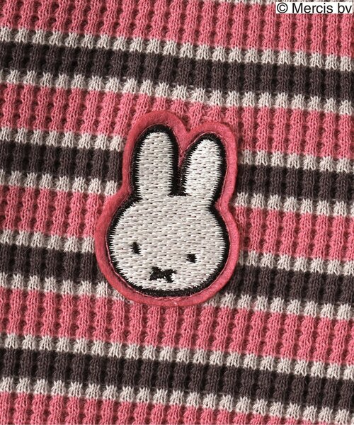 Miffy( ミッフィー)の「WEB限定 miffyワッフルカバーオール(ロンパース・キッズ・ブラウン/ピンク/アイボリー/マスタード・80/70)」の6枚目の写真