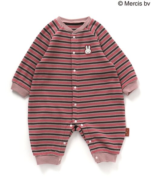 Miffy( ミッフィー)の「WEB限定 miffyワッフルカバーオール(ロンパース・キッズ・ブラウン/ピンク/アイボリー/マスタード・80/70)」の13枚目の写真
