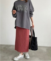 【セルフカット可能！】Originalプリーツストレートラインスカート