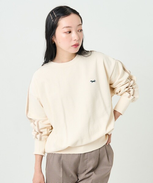 FREAK'S STORE(フリークスストア)の「TOWN CRAFT × FREAK'S STORE/タウンクラフト 別注 ラインスウェット 限定展開(スウェット・レディース・ネイビー/オフホワイト・フリ-)」の10枚目の写真