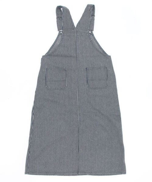 Samansa Mos2(サマンサ モスモス)の「【ETHICAL CRAFTS】オーガニックコットン混ジャンスカ(ジャンパースカート・レディース・ネイビー/ブルー・フリ-)」の3枚目の写真