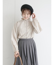 ehka sopo | 配色フリル衿ブラウス(シャツ/ブラウス)