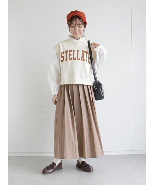 ehka sopo（エヘカソポ）の「配色フリル衿ブラウス（シャツ/ブラウス・レディース・ベージュ/オフホワイト/キナリ・ﾌﾘ-）」の10枚目の写真