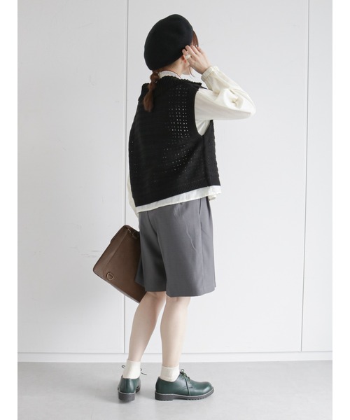 ehka sopo（エヘカソポ）の「配色フリル衿ブラウス（シャツ/ブラウス・レディース・ベージュ/オフホワイト/キナリ・ﾌﾘ-）」の18枚目の写真